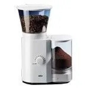 Braun Burr Coffee Grinder Espresso Mill  White Model KMM30 NEW IN BOX!!